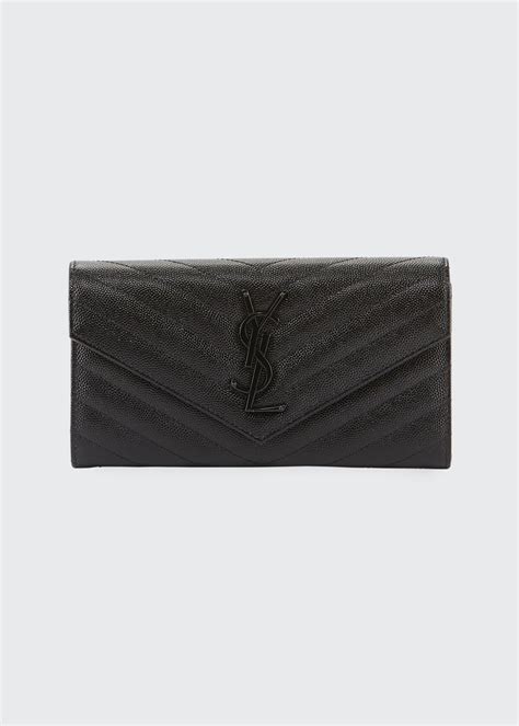 ysl logo medallion continental wallet|st laurent ysl wallet.